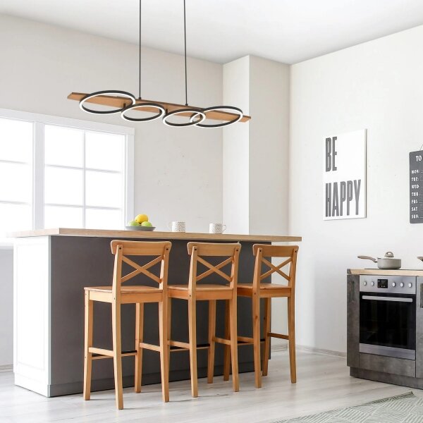 LED luster na lane MELISA LED/35W/230V borovica