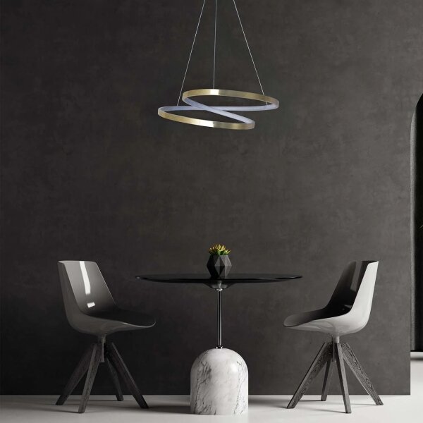 LED luster na kábli ZEFIRA LED/40W/230V 4000K priemer 50 cm zlatý