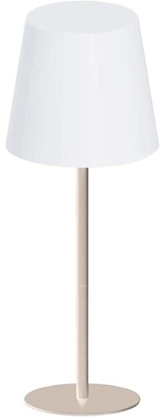 LED RGB stmievateľná dotyková stolná lampa LUCIA LED/2W/5V 3600 mAh IP44 béžová