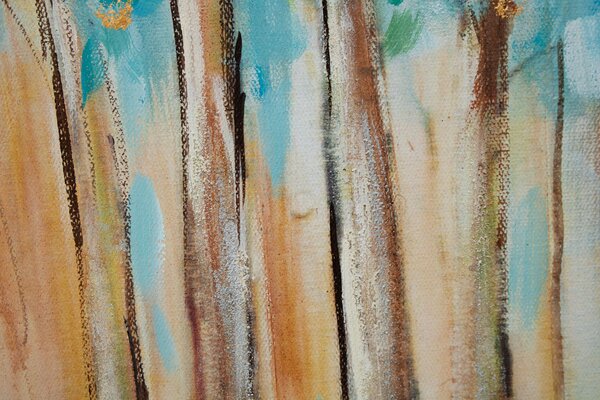 Maľovaný obraz na stenu STROM 90x60 cm - 90×60 cm / Premium 4 cm