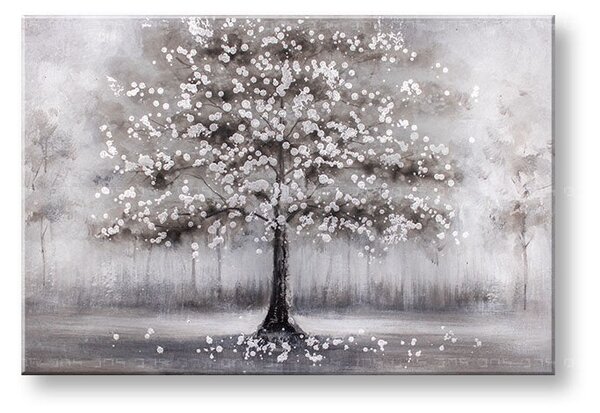 Maľovaný obraz na stenu STROM 90x60 cm - 90×60 cm / Klasický 2 cm