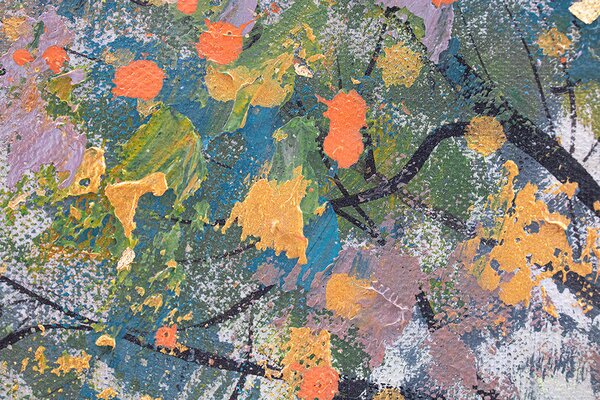 Maľovaný obraz na stenu STROM 120x50 cm - 120×50 cm / Klasický 2 cm