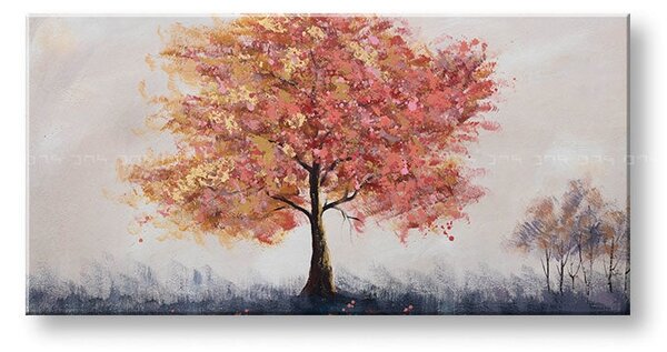 Maľovaný obraz na stenu STROMY 100x50 cm - 100×50 cm / Klasický 2 cm