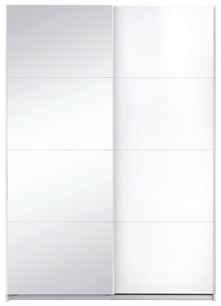 SKRIŇA S POSUVNÝMI DVERAMI, biela, 150/210/62 cm MID.YOU - Skrine, Online Only