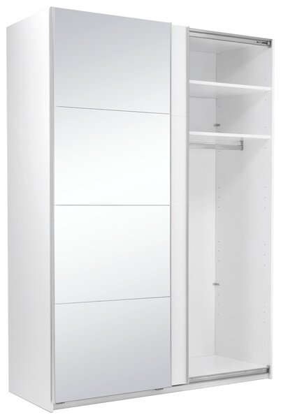 SKRIŇA S POSUVNÝMI DVERAMI, biela, 150/210/62 cm MID.YOU - Skrine, Online Only