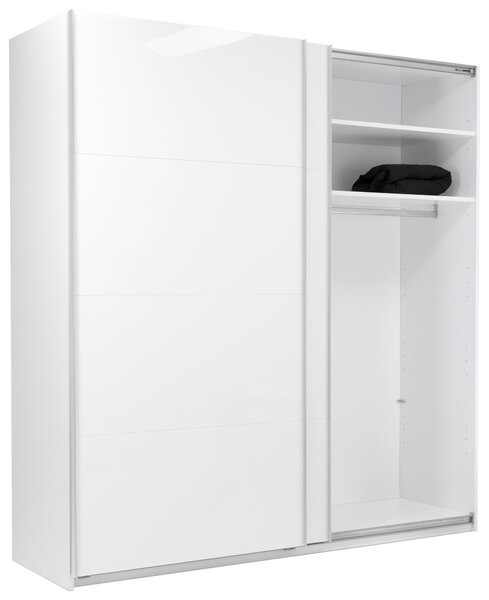 SKRIŇA S POSUVNÝMI DVERAMI, biela, 200/210/62 cm MID.YOU - Skrine, Online Only