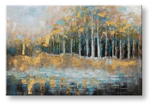 Maľovaný obraz na stenu STROMY 90x60 cm - 90×60 cm / Klasický 2 cm