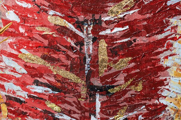 Maľovaný obraz na stenu STROMY 70x70 cm - 70×70 cm / Premium 4 cm