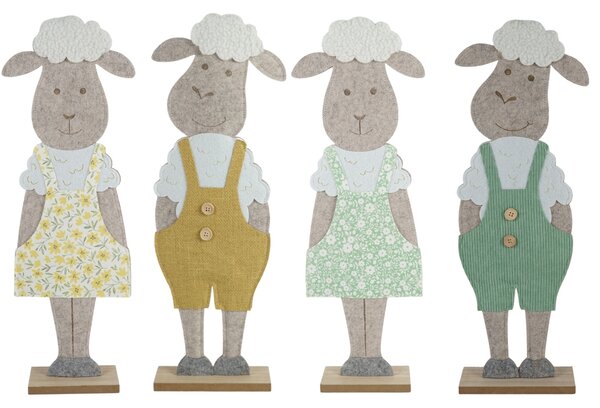 Veľkonočná dekorácia FELT LAMB 50 cm - viac farieb Farba: Zelená