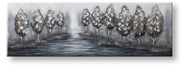 Maľovaný obraz na stenu STROMY 150x50 cm - 150×50 cm / Klasický 2 cm