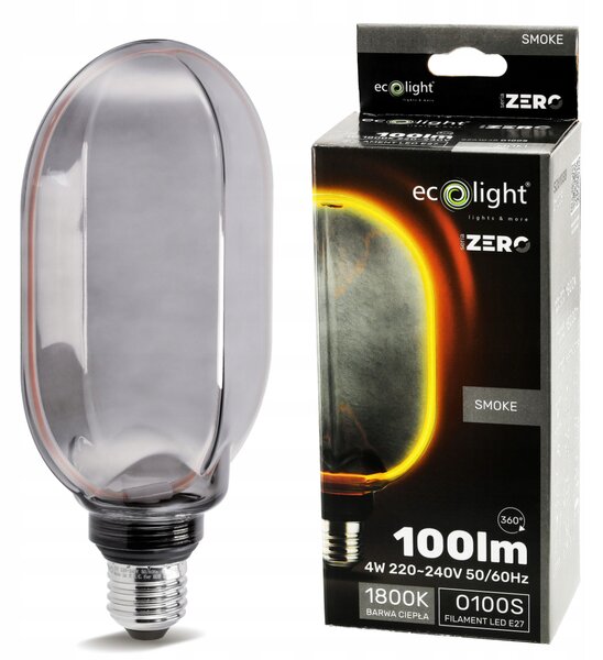 ECOLIGHT Dekoratívna LED žiarovka E27 4W 100lm O100 - rada ZERO