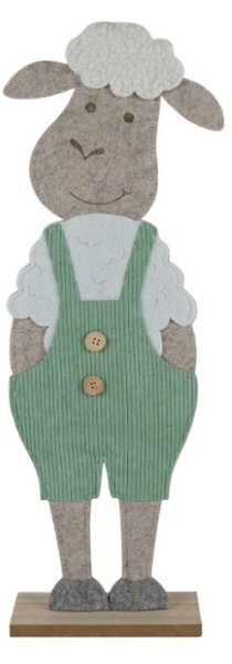 Veľkonočná dekorácia FELT LAMB 50 cm - viac farieb Farba: Zelená