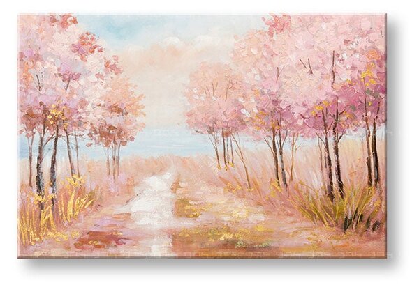 Maľovaný obraz na stenu STROMY 60x90 cm - 60×90 cm / Klasický 2 cm