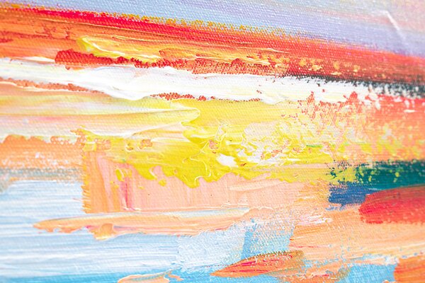 Maľovaný obraz na stenu ZÁPAD SLNKA 120x40 cm - 120×40 cm / Klasický 2 cm