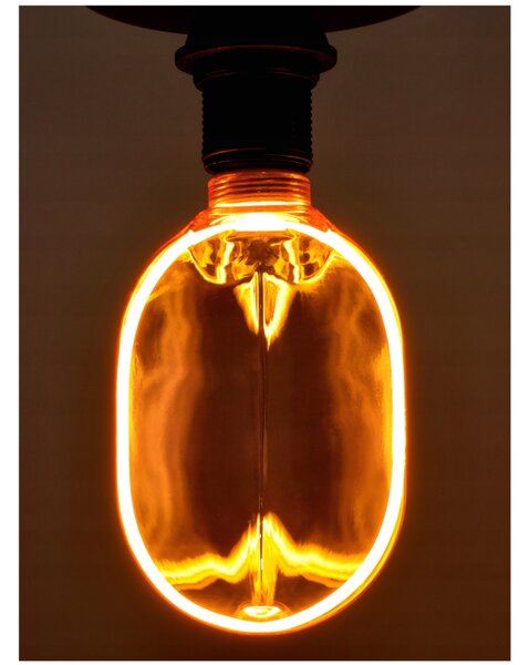 ECOLIGHT Dekoratívna LED žiarovka E27 4W 200lm O100 Amber Retro - rada ZERO