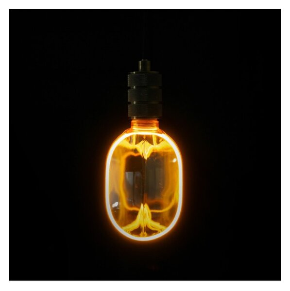 ECOLIGHT Dekoratívna LED žiarovka E27 4W 200lm O100 Amber Retro - rada ZERO