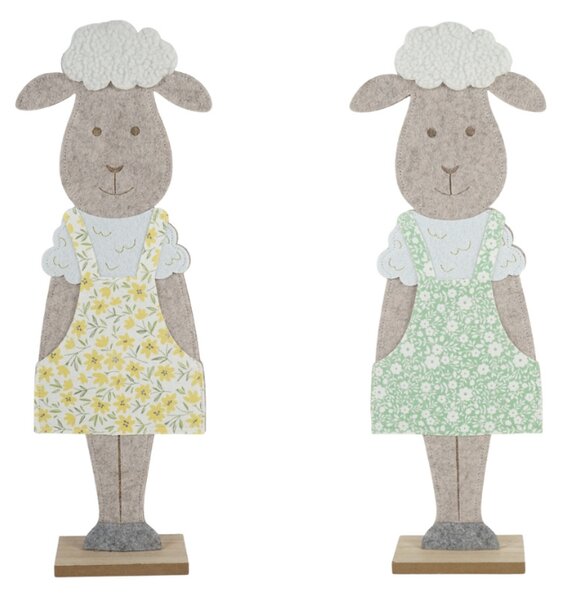 Veľkonočná dekorácia FELT OVCA 50 cm - viac farieb Farba: Žltá