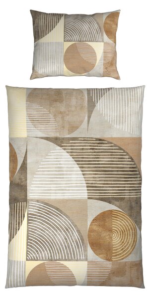 OBOJSTRANNÁ POSTEĽNÁ BIELIZEŇ, satén, taupe, 140/220 cm Esposa - Obliečky & plachty