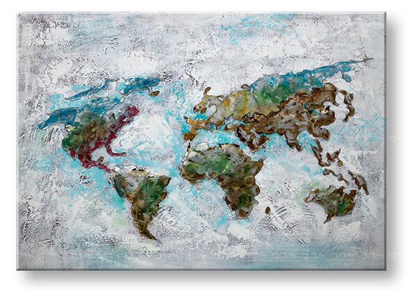 Maľovaný obraz na stenu ZEM 100x70 cm - 100×70 cm / Klasický 2 cm