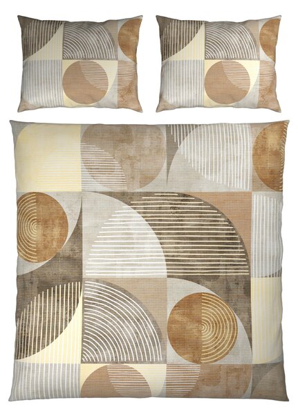 OBOJSTRANNÁ POSTEĽNÁ BIELIZEŇ, satén, taupe, 200/200 cm Esposa - Obliečky & plachty