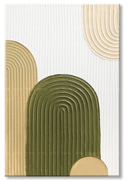 Maľovaný obraz so štruktúrou - Slnečný deň v horách - 40×60 cm / Klasický 2 cm