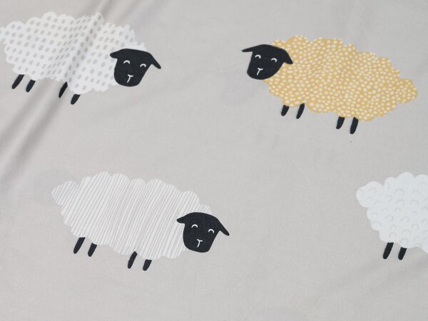 Obliečky z mikrovlákna SHEEP DREAM sivé Rozmer obliečky: 70 x 90 cm | 140 x 200 cm