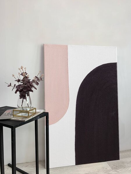 Maľovaný obraz so štruktúrou - Tanec farieb - 40×60 cm / Klasický 2 cm