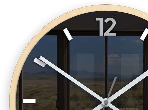 Moderné nástenné hodiny Grafit Sivá