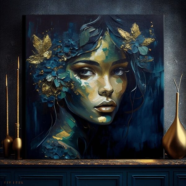 Moderné obrazy na plátne - Feminine Grace in Motion - 60x60 cm