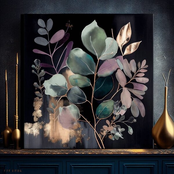 Moderné obrazy na plátne - Jungle's Emerald Symphony 80x80 cm