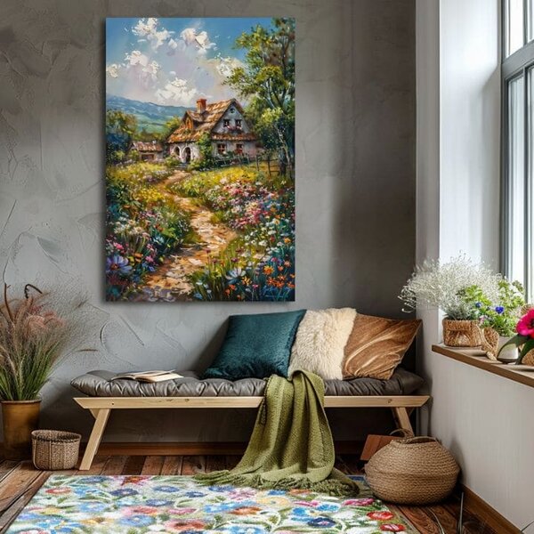 Obraz krajiny na plátne Cesta do rozprávky - 40x60 cm