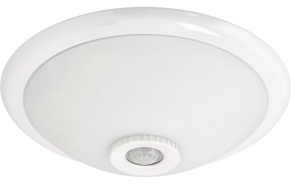 ECOLIGHT LED stropné svietidlo 2xE27 s pohybovým senzorom - sklo