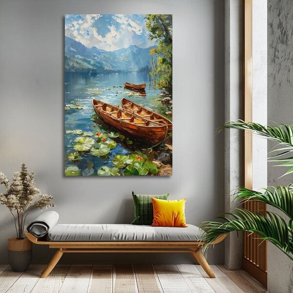 Obraz krajiny na plátne Romantika vo dvojici | dokončené rukou umelca - 40x60 cm
