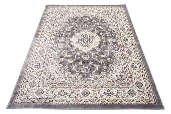 Koberec Dubai CHU 6956A – sivý obdĺžnikový koberec z polypropylénu Rozmer: 80x150 cm