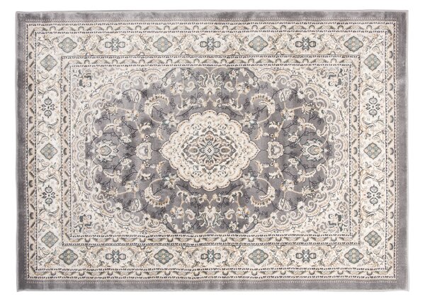 Koberec Dubai CHU 6956A – sivý obdĺžnikový koberec z polypropylénu Rozmer: 80x150 cm