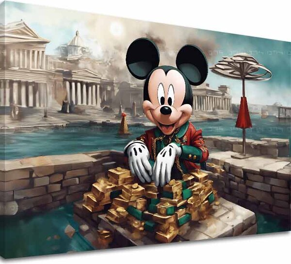 Obraz na plátne - Bohatý Mickey Mouse | rôzne rozmery - 60x90 cm