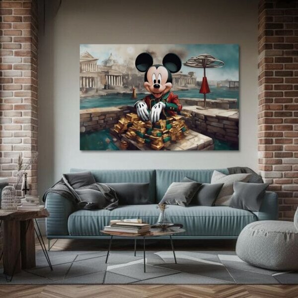 Obraz na plátne - Bohatý Mickey Mouse | rôzne rozmery - 60x90 cm