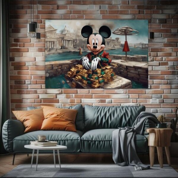 Obraz na plátne - Bohatý Mickey Mouse | rôzne rozmery - 60x90 cm