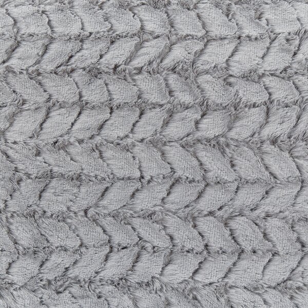 Deka sivá polyester 200 x 220 cm bez vzoru jednofarebná prikrývka moderný štýl doplnky obývačka spálňa