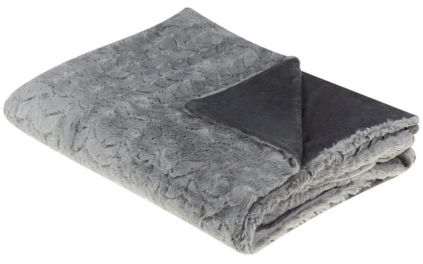 Deka sivá polyester 150 x 200 cm bez vzoru jednofarebná prikrývka moderný štýl doplnky obývačka spálňa