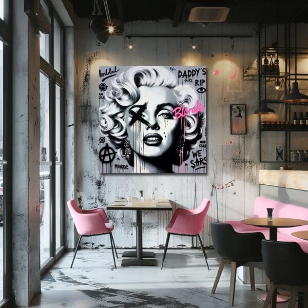 Obraz na plátne - Hollywoodska Legenda Marilyn Monroe | rôzne rozmery - 60x60 cm