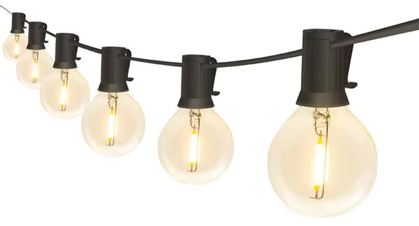 BERGE LED záhradná girlanda - svetelná reťaz - 20m - 60x žiarovka G40 - 230V