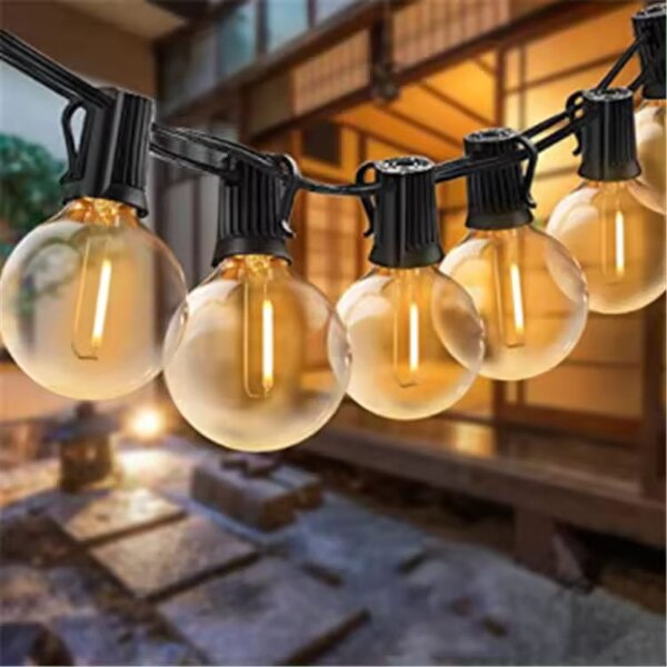 BERGE LED záhradná girlanda - svetelná reťaz - 20m - 60x žiarovka G40 - 230V