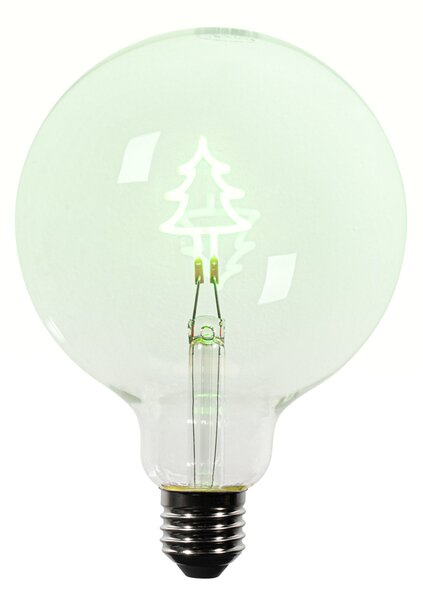 Vianočná LED žiarovka E27 G125 číra 1,8W 100 lm