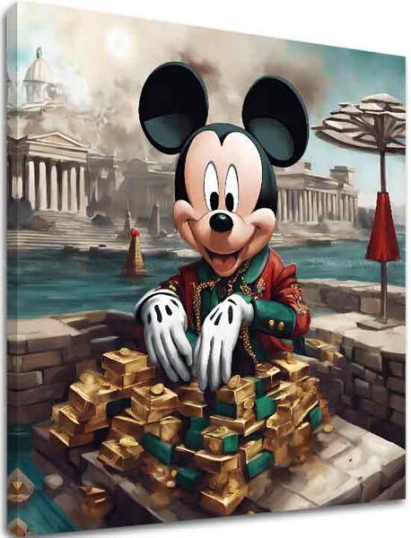 Obraz na plátne - Mickey Mouse v Luxuse | rôzne rozmery - 60x60 cm