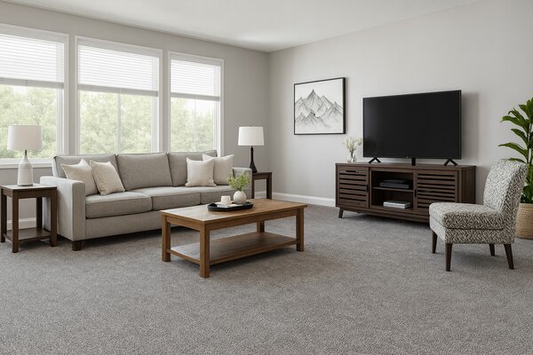 Ideal, Koberec metráž Efekt 5190, na mieru, šíře 4m,5m, šedá, filc, chodba / predsieň