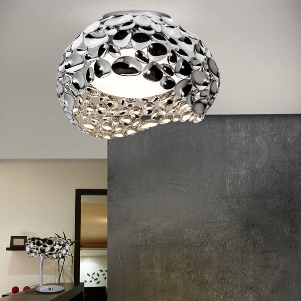 Narisa LED stropné svietidlo, Ø 46 cm, chróm, Chrómová / strieborná, Obývacia izba / jedáleň, kov, Moderný, Závesné svietidlo