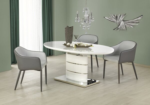 Halmar Rozkladací jedálenský stôl ASPEN 140(180)x90 biely