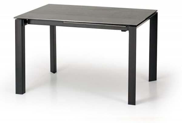 Halmar Rozkladací jedálenský stôl HORIZON 120(180)X85 sivý/čierny
