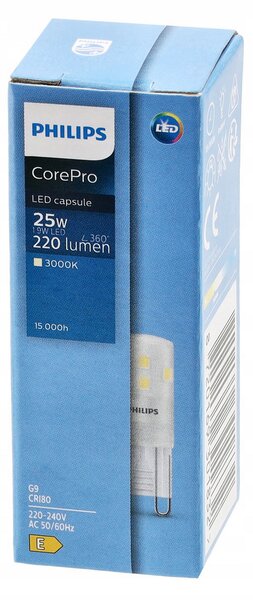 PHILIPS LED žiarovka - G9 - 1,9 W - 220Lm - teplá biela Corepro Premium